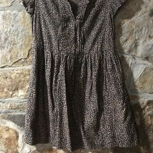 Fit and Flare animal print dress.